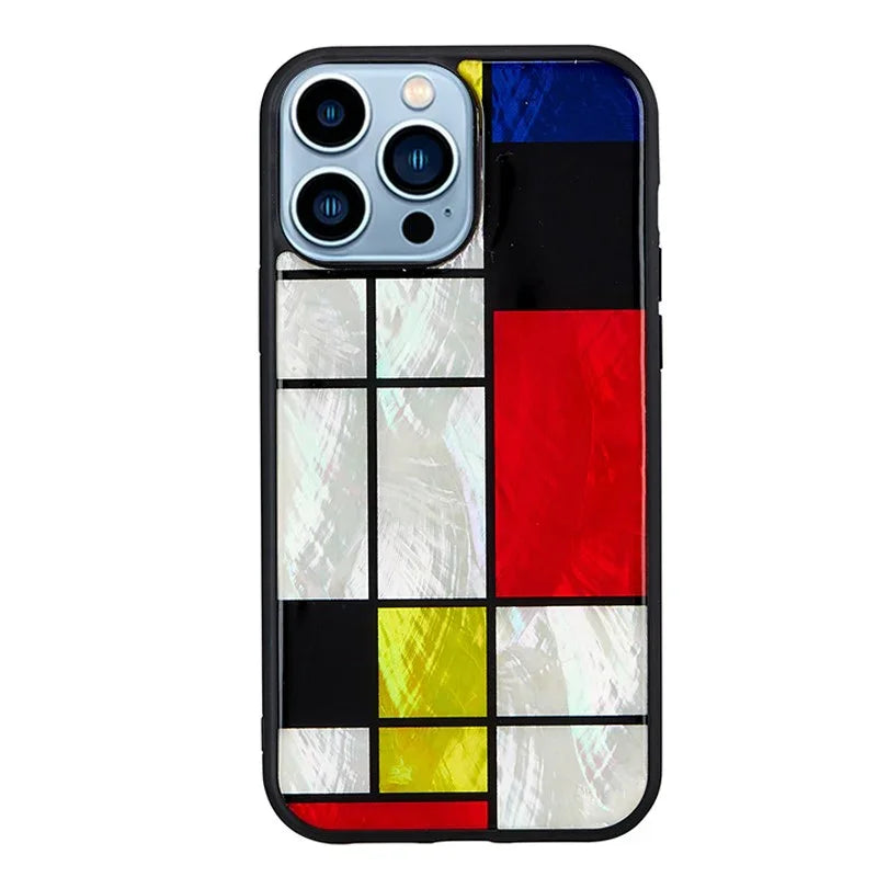 Ikins Series Cover For iPhone 13 Pro Max - Mondrain - Tashqila Ikins Series Cover For iPhone 13 Pro Max - Mondrain - Tashqila